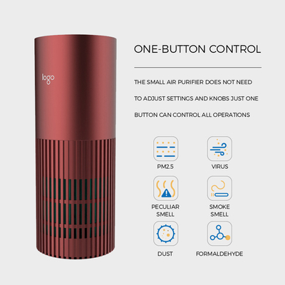 Easycare UV Işık HEPA Hava Temizleyici İyonik Araba Hava Temizleyici ve Çift Usb Şarj Cihazı